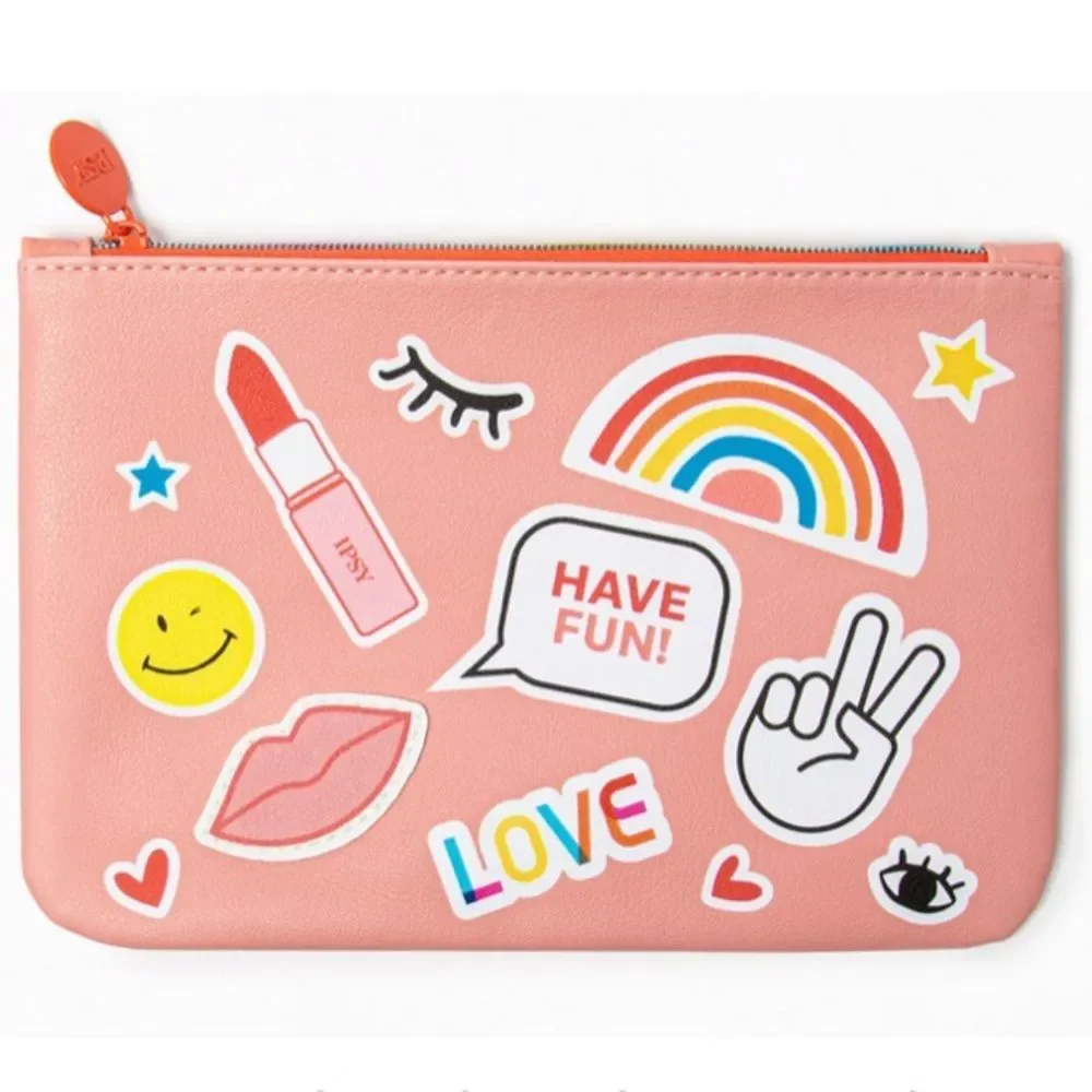 NWT Ipsy sunshine and rainbows Cosmetic Bag
